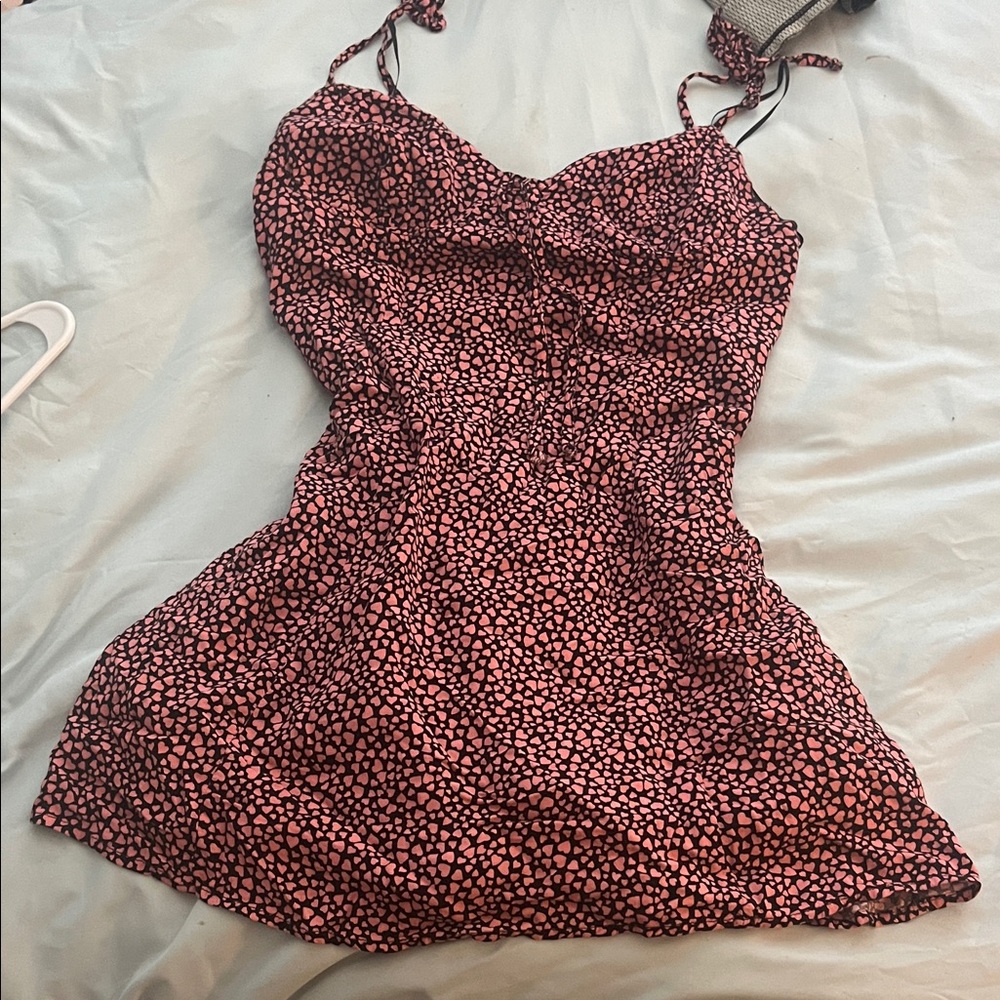 Elegant Pink and Black Women's Mini Dress